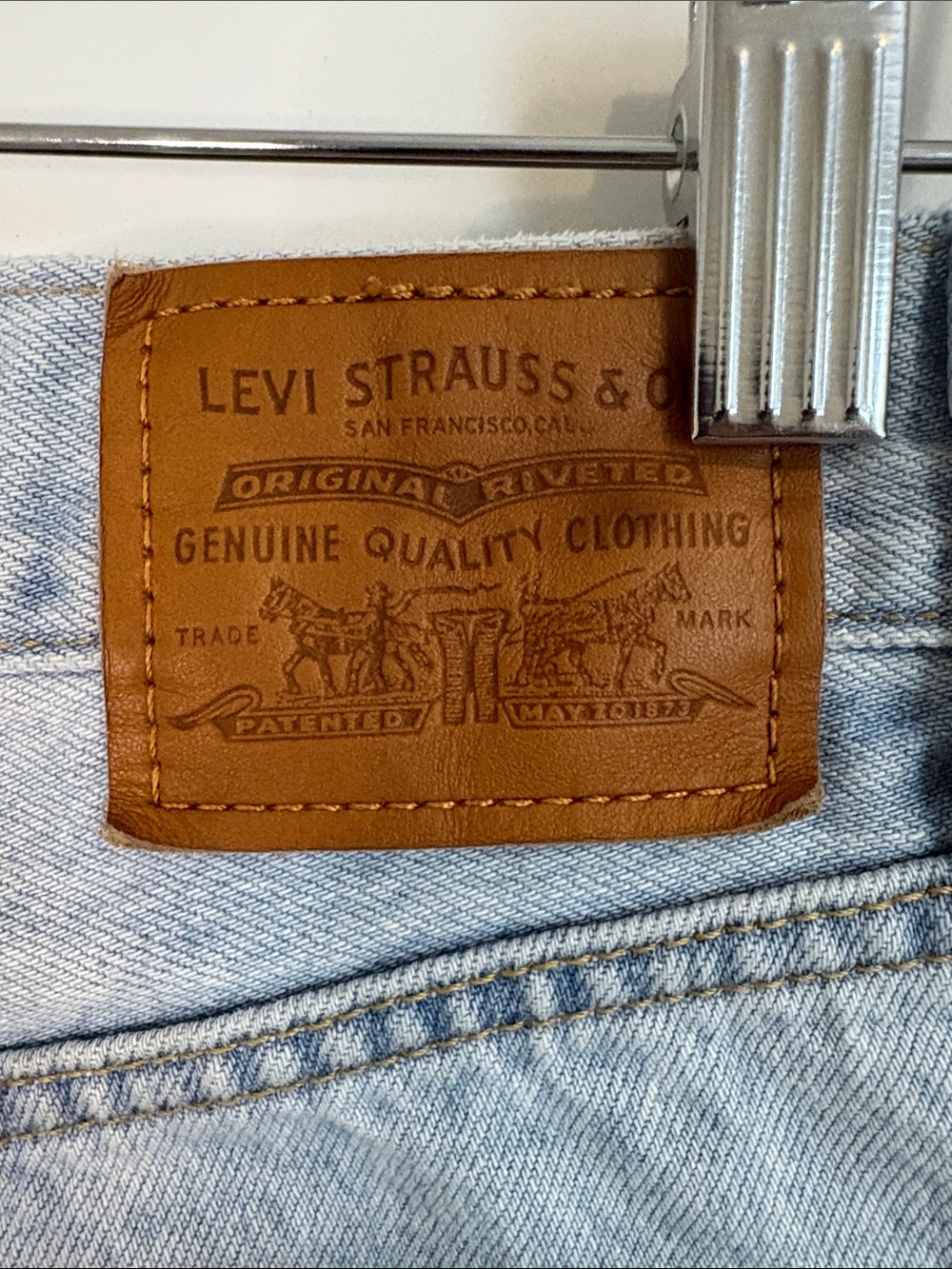 Levi’s Ribcage Ankle Straight Jeans Light Wash Size 27 - Picture 10 of 15